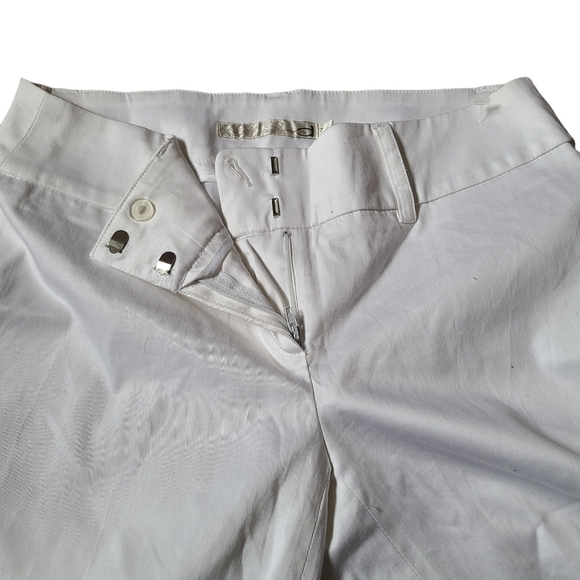 NEW Dynamite ladies white basic cotton sateen capri pants - Picture 4 of 10